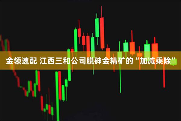 金领速配 江西三和公司脱砷金精矿的“加减乘除”